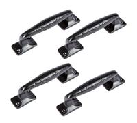 Forged Barn Door Handle - H150mm - Black - Pack of 4 Hammer and Tongs Black 10000mm_x_520mm