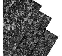 Forged Carbon Fibre Sheet,carbon rock board Composite Laminate Plate,Thickness 1mm, 2mm, 3mm, 4mm,5mm,100% Real Carbon Fiber Board Chopped Carbon Fiber Plate(200X300X1.0MM)