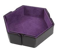 Forged Dice Co. 6.5 Inch Magnetic Folding Dice Tray - Portable Folding Dice Rolling Tray for DND & D&D - Quiets Rolling Metal Dice, Folds Flat - Purple
