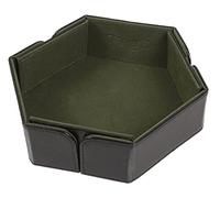 Forged Dice Co. 6.5 Inch Magnetic Folding Dice Tray - Portable Rolling Tray for DND, D&D or Dice Games - Quiets Metal Dice and Folds Flat - Green