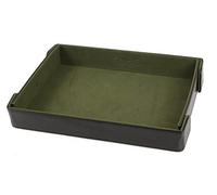 Forged Dice Co. 9.5 Inch Magnetic Folding Dice Tray - Portable Rolling Tray for DND, D&D or Dice Games - Quiets Metal Dice and Folds Flat - Green