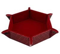 Forged Dice Co. Dice Tray Portable Folding Dice Rolling Tray for use as DND Dice Tray D&D Dice Tray or Dice Game 6.5 Inch Quiets Rolling Metal Dice - Stronger Snaps Hold Tighter Than Other Dice Trays