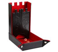 Forged Dice Co. Foldable Draco Castle Dice Tray and Dice Tower - Red