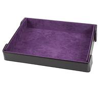 Forged Dice Co. Magnetic 9.5 Inch Dual-Fold Dice Tray - Vienna Folding Quiet Metal Dice Rolling Tray for DND&Dice Games - Purple
