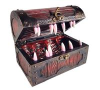 Forged Dice Co. Mimic Chest Dice Storage Box - Container Holds up to 5 Sets of Polyhedral Dice or 35 Individual Dice - Fits Polyhedral Metal Dice D&D Miniatures and Dungeons and Dragons Accessories