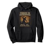 Forged In Fatherhood Blacksmith Forge Tools Fathers Day Pullover Hoodie
