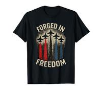 Forged in Freedom Patriotic Vintage Jet T-Shirt