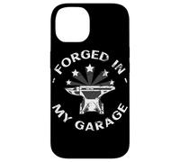 Forged In My Garage Funny Blacksmith Metalworking Anvil Gift Case for iPhone 14