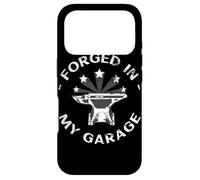 Forged In My Garage Funny Blacksmith Metalworking Anvil Gift Case for iPhone 17 Pro