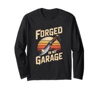 Forged in My Garage Knife Enthusiast Long Sleeve T-Shirt