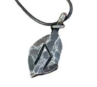Forged Iron Uruz Ur Uram Rune Viking Amulet Runic Nordic Pendant Talisman Necklace Medieval Jewelry