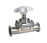 Forged Stainless Steel Diaphragm Valve 316l Tri-Clamp Diaphragm Valve Silicone Seal 1.5 Inch for Controlling Ultra-Pure, Sterile, Corrosive Or Abrasive Fluids