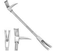 Forged Steel Halligan Bar Tool Heavy Duty Nail Puller with 3-in-1 Axe Head Spike Fork, Metal Breaking Tool Multifunctional Crushing Bar for Demolition Work
