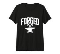 Forged: Strong Anvil for Blacksmiths Premium T-Shirt