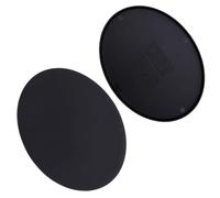 Forged Terrain 120mm x 92mm Oval Bases - 2 Black Plastic Miniature Bases for Wargaming | Hobby Diorama Supplies Logo | Model Accessories