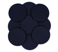 Forged Terrain 50mm Round Miniature Bases - Set of 20 Plastic Bases for Wargaming & DnD | 4mm Thick Unpainted Black Bases Logo | Compatible with 28mm-40mm Scale Miniatures | DIY & Custom Bases