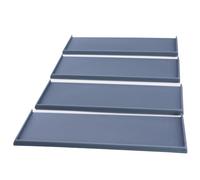 Forged Terrain Movement Trays Set of 4 - 5x2 Regiment Trays for 25mm Square Bases | Fits 25x50mm Cavalry Bases | Rank & File Wargaming | Fantasy Army Movement | Plastic Unpainted