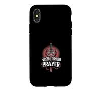 Forged Through Prayer Christian Strength Case for iPhone X/XS