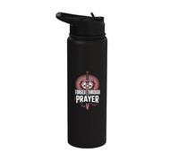 Forged Through Prayer Christian Strength Stainless Steel Insulated Water Bottle