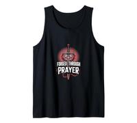 Forged Through Prayer Christian Strength Tank Top