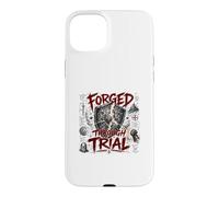 Forged Through Trial Christian Warrior Shield Armor Faith Case for iPhone 15 Plus