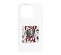 Forged Through Trial Christian Warrior Shield Armor Faith Case for iPhone 15 Pro