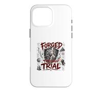 Forged Through Trial Christian Warrior Shield Armor Faith Case for iPhone 16 Pro Max