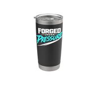 Forged Under Pressure Motivational Design - Strong Mindset Stainless Steel Insulated Tumbler