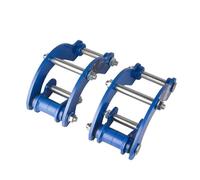 Forged Wheels Spacer 1 Pair For Isuzu 2012-2019 For D-MAX Front/Rear Lift Kit 1"-2" Shock Absorbing Spacer Blue Car Tuning Accessories(Blue 2 inch)