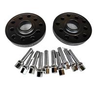 Forged Wheels Spacer 20mm 0.8 Inches 2PCS 5x100 5x112 Hub Centric Wheel Spacers With Extended Lug Bolts 14X1.5 Auto Wheel Spacers(Black)