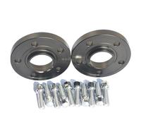 Forged Wheels Spacer 2pcs 10MM/15MM/20mm 5x112 66.6 Wheel Spacers 14x1.5 Ball Type Bolts(12mm-black)