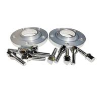 Forged Wheels Spacer 2pcs For BMW E26 E28 E34 E36 E38 E60 5x120 72.6 Hub Centric Wheel Spacers +10pcs 12x1.5 Cone Thread Adapter(15mm silver)