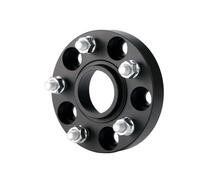 Forged Wheels Spacer For Focus For C-MAX For Taurus M12x1.5 1 Piece Wheel Spacer Adapter PCD 5x108 CB 63.4(Black 25mm)