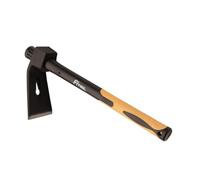 Forged Woodworking Hammer with Fiberglass Handle 14.6-Inch, Multi-use Grubbing Hoe with Claw Hammer 2.1LB