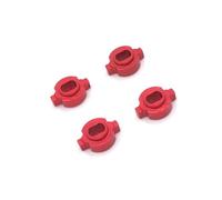 ForgediY 4Pcs Metal Bond Changeover Adapter Compatible With 1 28 Scale RC Car Wheel Hub Conversion Compatible with ZERO Z Z MR 03 To AWD Drift Chassis(Red)