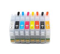 ForgediY 8PC Set P400 Refillable Ink Cartridge With ARC Chip Compatible With T324 T3240 T3249 SC P400 Printer