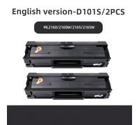 ForgediY Black Toner Cartridge MLT-D101S Compatible With ML2160 ML2160W ML2165 ML2165W ML2168W SCX3400F SCX3400FW SCX3405FW SF760P(English version-2PCS)