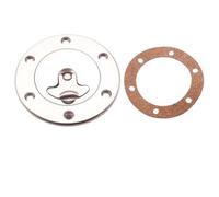 ForgediY Universal Fuel Cell Surge Tank Cap 6 Bolt Flush Mount Silver 43.5Mm Car Accessories Compatible With