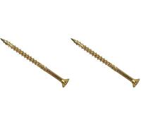 ForgeFast Elite Fast-Start Woodscrews | 3.5 x 30mm | Zinc Yellow | Box 200 (Pack of 2)