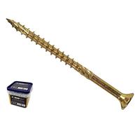 ForgeFast Elite Fast-Start Woodscrews | 4.0 x 50mm | Zinc Yellow | Tub 900