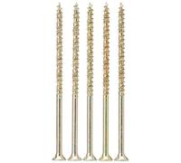 ForgeFast Elite Low-Torque Woodscrews | 5.0 x 100mm | Zinc Yellow Passivated | Box 100