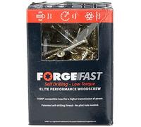 ForgeFast Elite Low-Torque Woodscrews | 5.0 x 70mm | Zinc Yellow Passivated | Box 100
