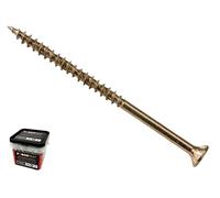 ForgeFast Elite Low-Torque Woodscrews | 5.0 x 90mm | Zinc Yellow Passivated | Tub 350