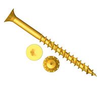 ForgeFast Elite Low-Torque Woodscrews | 6.0 x 150mm | Zinc Yellow Passivated | Box 100