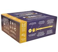 ForgeFast Elite Wood Screws Starter Pack - Pozi Fast-Start Zinc 1800pc | Elite Performance Pozi Woodscrews Anti-Split Self-Drilling Fastener Assortment in Heavy-Duty Organiser Box
