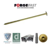 ForgeFast Construction Screws | 8.0 x 280mm | Tan | Tub 25