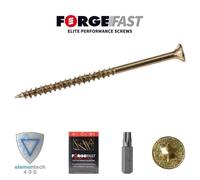 Forgefix ForgeFast Torx Compatible Wood Screw ZY 4.0 x 60mm Box 100
