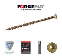 Forgefast FFT6150Y Elite Low-Torque Woodscrews 6.0 X 150Mm (Box Of 100)