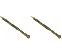 ForgeFast Reduced Head Decking Screws | 4.5 x 50mm | Tan Elementech 2000 | Tub 600 (Pack of 2)