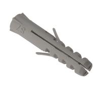 Forgefix 100Rim630 Nylon Wall Plug Rimless M6 X 30mm Bag 100 Forrim630M